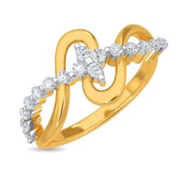 Kisna Diamond & Gold Jewellery Raihani 14k (585) Diamond & Gold Ring For Women-picture-12