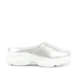 Fausto Women's Silver Mule Shoes-picture-35