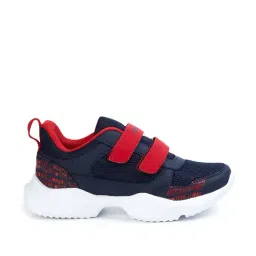 Fame Forever by Lifestyle Kids Navy & Red Velcro Shoes-picture-17