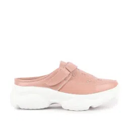 Fausto Women's Peach Mule Shoes-picture-26
