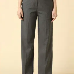Allen Solly Grey Regular Fit Trousers-picture-39