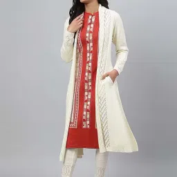Aurelia White Regular Fit Cardigan image 4