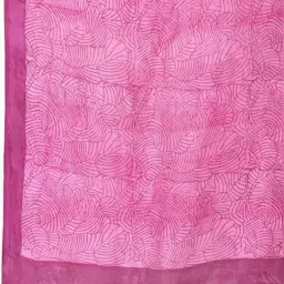 Fabindia Pink Silk Hand Block Printed Stole image 5