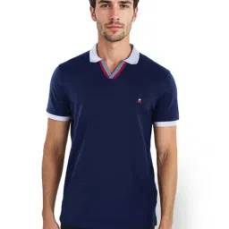 celio Celio* Navy Regular Fit Polo T-Shirt-picture-36