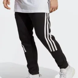Adidas Black Cotton Slim Fit Sports Joggers-image-50