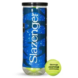 Dunlop Pack of 3 Slazenger Championship Tennis Ball (Lime) Size - 6.86 cm-picture-14