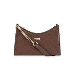 Fastrack MTO MTS Brown Quilted Medium Sling Handbag-picture-23