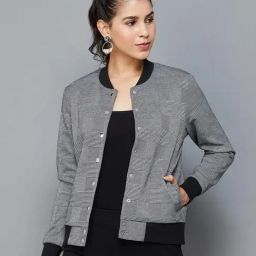 Code by Lifestyle Jet Black Printed Jacket-picture-40