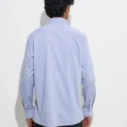 WES Formals by Westside Grey Checkered Slim-Fit Cotton Shirt image 2