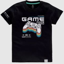 Codez Kids Black Printed T-Shirt-picture-4
