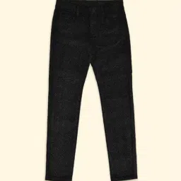 Pantaloons Junior Black Cotton Printed Trousers-image-32