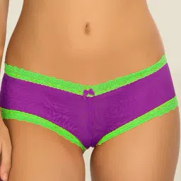 Candyskin Purple & Green Lace Hipster Panty-picture-17