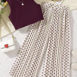 TIOR Girls Purple Polyester Clothing Set-image-53