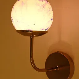 1ST TIME Blue & White Printed Glass Traditional Cylinder Shaped Wall Lamp-image-22