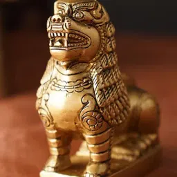 Jaypore Antique Gold Table Top Brass Hand Crafted Decor image 2