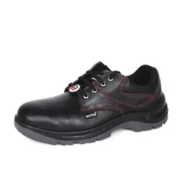 acme Eris Safety Shoe S.T. PU Double Density - Low Ankle - Black Barton Buff Leather image 2