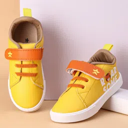 Cute Walk by Babyhug Casual Shoes with Velcro Closure Tiger Print - Yellow-picture-18