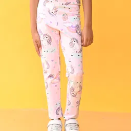 Anthrilo Unicorns Printed Leggings - Pink-picture-24