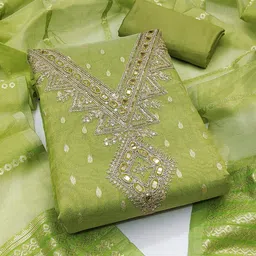 BlissFlair Pure Cotton Unstitched Dress Material-picture-14