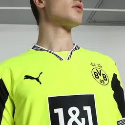 Puma Borussia Dortmuind Printed Slim Fit Short Sleeve Football Jersey image 2