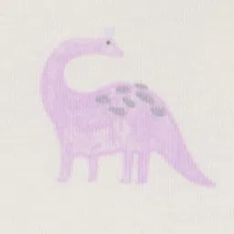 Carter's Knit Half Sleeves Shorts Co-Ord Night Suits With Dino Print Pack of 2 - Pink & White image 4