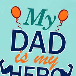 BLUSHES 100% Cotton Fathers Day Theme Half Sleeves My Dad Is My Hero Text Printed Onesie - Sea Green image 4