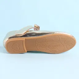 Pine Kids Ballerina with Velcro Closure - Golden image 5