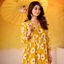 LOOKNBOOK ART Floral Print Fit & Flare Midi Dress image 2