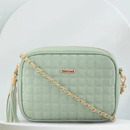 Fastrack MTO MTS Green Quilted Medium Sling Handbag-picture-24