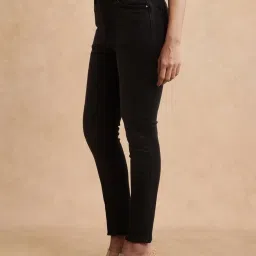 RAREISM Black Cotton Blend Solid Jeans image 4