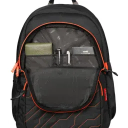 Harissons Zap Black & Orange Medium Backpack - 28 Ltrs image 4
