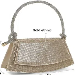 Metro Gold Embellished Small Satchel image 3