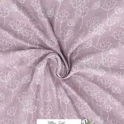 Bianca Palladium Pink Cotton Floral 144 TC King Flat Bedsheet with 2 Pillow Covers image 4