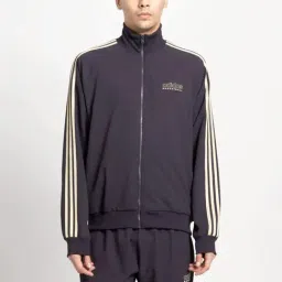 Adidas Black Regular Fit Striped Jacket-picture-26