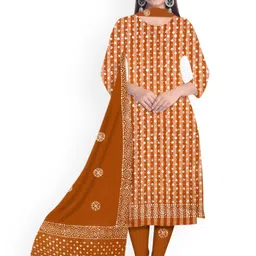 Farooq Floral Printed Pure Cotton Unstitched Dress Material-image-28