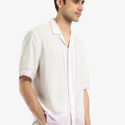 Rare Rabbit Off White Boxy Fit Print Shirt image 4