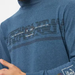 Duke Blue Regular Fit Printed Sweatshirt image 4