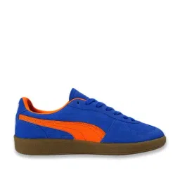 Puma Unisex Hyperlink Blue, Flame Flicker & Gum Palermo Classic Comfort Low Sneakers-picture-30