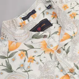 AD by Arvind Multicolor Slim Fit Printed Shirt image 4