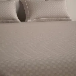 Mulberry Living Cotton Urban Grid Brown 300 TC Set of 2 Pillow Covers image 4