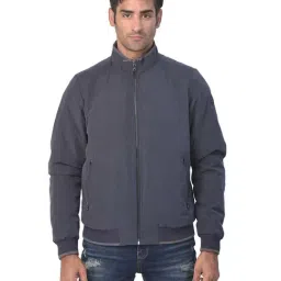 Woodland Navy Full Sleeves Solid Jacket-image-39