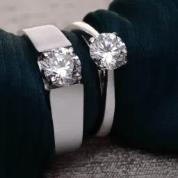 Clara 92.5 Sterling Silver Franco Adjustable Couple Rings-image-57