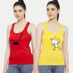 Friskers Multicolor Printed Camisole (Pack Of 2)-picture-24