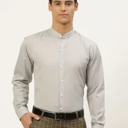 Sojanya Grey Cotton Regular Fit Shirt-image-85