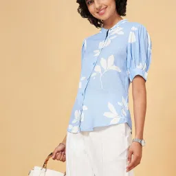 Annabelle by Pantaloons Blue Printed Top image 4