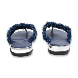 Ginger by Lifestyle Women's Navy Thong Sandals image 4