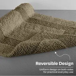 enera Oyela Cotton Soft & Non-Slip Reversible Bath Mat image 4