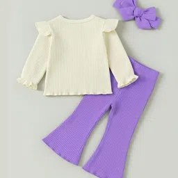 Porpy Girls Printed T-shirt with Palazzos image 3