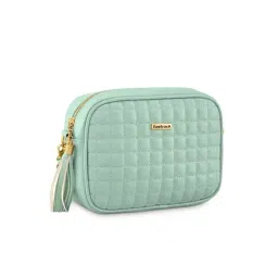 Fastrack MTO MTS Green Quilted Medium Sling Handbag image 4