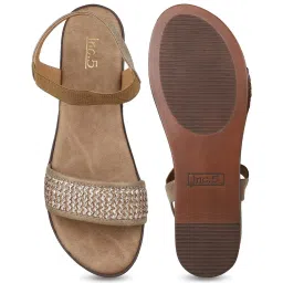 Inc.5 Women's Brown Ankle Strap Wedges image 4